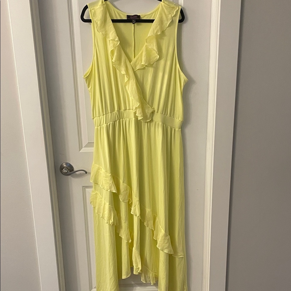 Christian Siriano Sunny Yellow High-Low Dress